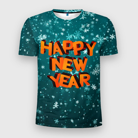 Мужская футболка 3D спортивная с принтом HAPPY NEW YEAR 2022 | С НОВЫМ ГОДОМ в Тюмени, 100% полиэстер с улучшенными характеристиками | приталенный силуэт, круглая горловина, широкие плечи, сужается к линии бедра | 2022 | c | christmas | happy | ice | new | snow | snowflake | year | годом | лед | ледяной | новый | новым | рождество | снег | снежинка