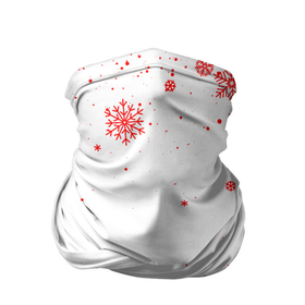 Бандана-труба 3D с принтом НОВОГОДНИЕ СНЕЖИНКИ ЧЁРНО КРАСНЫЕ   2022 , 100% полиэстер, ткань с особыми свойствами — Activecool | плотность 150‒180 г/м2; хорошо тянется, но сохраняет форму | 2022 | beast | merry christmas | new year | red bow | santa hat | snow | tiger | winter | winter is coming | year of the tiger | год тигра | дед мороз | животные | звери | зверь | зима | зима 2022 | зима близко | новог | новогодни
