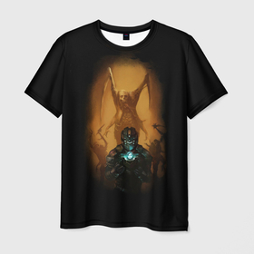Мужская футболка 3D с принтом Necromorph в Белгороде, 100% полиэфир | прямой крой, круглый вырез горловины, длина до линии бедер | dead space | айзек кларк | броня | космос