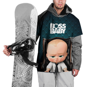Накидка на куртку 3D с принтом Boss в кресле в Петрозаводске, 100% полиэстер |  | baby | boss | boss baby | босс | босс молокосос | маленький босс | малыш | мальчик | молокосос | ребенок