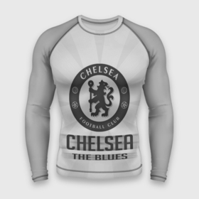 Мужской рашгард 3D с принтом Chelsea FC Graphite Theme в Белгороде,  |  | blues | chelsea | london | англия | апл | лига чемпионов | лондон | премьер лига | синие | футбол | челси