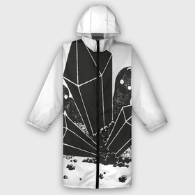Дождевик унисекс 3D с принтом Shadows and cristals в городе Новоалтайск,  |  | black | dark | darkness | gothic | grafic | illustration | ink | inkdrawing | monochrome | shadow | готик | готический | графика | иллюстрация | монохром | монохромный | тёмный | тень | тьма | чернила | чёрный
