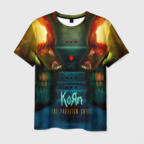 Мужская футболка 3D с принтом The Paradigm Shift   Korn , 100% полиэфир | прямой крой, круглый вырез горловины, длина до линии бедер | korn | koяn | альбом | альтернативный | арвизу | гранж | грув | дэвис | корн | лузье | манки | метал | музыка | нюметал | панк | песни | рок группа | уэлч | филди | филипп | хэд | череп | шаффер
