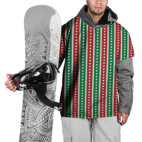 Накидка на куртку 3D с принтом Knitted Pattern в Кировске, 100% полиэстер |  | christmas | knitted pattern | new year | pattern | texture | вязаный узор | новый год | паттерн | рождество | текстура | узор