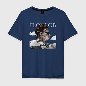 Мужская футболка хлопок Oversize с принтом SQWOZ BAB FLOWJOB в Новосибирске, 100% хлопок | свободный крой, круглый ворот, “спинка” длиннее передней части | flowjob | sqwoz bab | альбом | обложка альбома | реп | сквозь баб | хип хоп