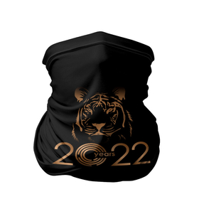 Бандана-труба 3D с принтом 2022 Tiger Bronze Theme в Санкт-Петербурге, 100% полиэстер, ткань с особыми свойствами — Activecool | плотность 150‒180 г/м2; хорошо тянется, но сохраняет форму | 2022 | год тигра | нг | новый год | подарки на новый год | праздник | рождество | тигр