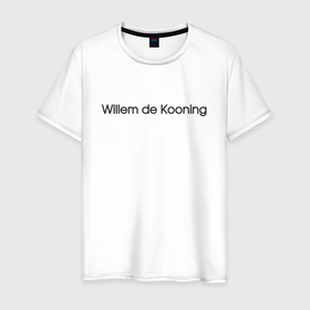 Мужская футболка хлопок с принтом Willem de Kooning(+спина) , 100% хлопок | прямой крой, круглый вырез горловины, длина до линии бедер, слегка спущенное плечо. | willem de kooning | woman | вилем де кукинг | вильгельм де кунинг | вильям де кулинг | женщина | искусство | картина | произведение искусства