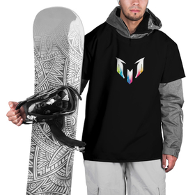 Накидка на куртку 3D с принтом Messi dark theme , 100% полиэстер |  | Тематика изображения на принте: leo | messi | лео месси | месси | псж | футбол