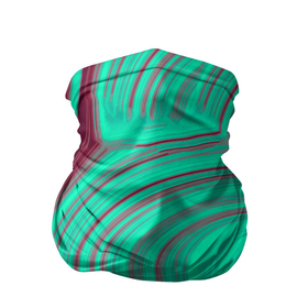 Бандана-труба 3D с принтом Зеленый прилив в Курске, 100% полиэстер, ткань с особыми свойствами — Activecool | плотность 150‒180 г/м2; хорошо тянется, но сохраняет форму | вода | дизайн | зеленый | линия | узор
