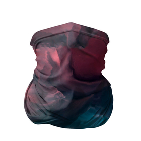 Бандана-труба 3D с принтом Туманная вода в Тюмени, 100% полиэстер, ткань с особыми свойствами — Activecool | плотность 150‒180 г/м2; хорошо тянется, но сохраняет форму | вода | водоем | живопись | синий | узор