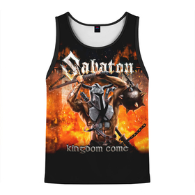 Мужская майка 3D с принтом Kingdom Come   Sabaton в Курске, 100% полиэстер | круглая горловина, приталенный силуэт, длина до линии бедра. Пройма и горловина окантованы тонкой бейкой | band | battles | bismarck | joachim broden | knightly armor | latin boot | panzerkampf | pr | rock | sabaton | war | атака мертвецов | бисмарк | войны | йоаким броден | латный ботинок | метал | ночные ведьмы | пауэр | рок группа | рыцарские дос