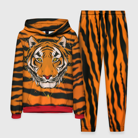 Мужской костюм 3D (с толстовкой) с принтом Тигр настоящий хищник в Курске,  |  | Тематика изображения на принте: tiger | восточный тигр | год тигра | кошка | тигр | тигренок | хищник