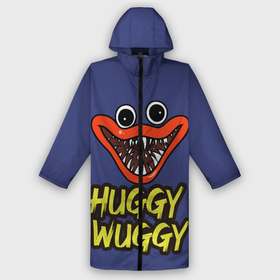 Дождевик унисекс 3D с принтом Poppy Playtime smile Huggy Wuggy в Архангельске,  |  | Тематика изображения на принте: huggy | poppy playtime | smile | wuggy | зубы