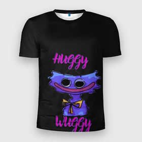 Мужская футболка 3D Slim с принтом Poppy Playtime Huggy Хагги Вагги , 100% полиэстер с улучшенными характеристиками | приталенный силуэт, круглая горловина, широкие плечи, сужается к линии бедра | huggy wuggy | poppy playtime | монстр | фабрика игрушек | хагги вагги