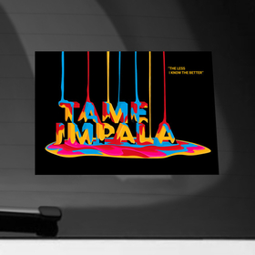 Наклейка на автомобиль с принтом Тайм импала в Курске, ПВХ |  | alternative | metall | music | rock | tame impala | альтернатива | металл | музыка | рок | тэйм импала