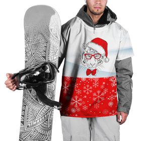 Накидка на куртку 3D с принтом Новогодний тигр в сугробе снега. в Курске, 100% полиэстер |  | 2022 | merry christmas | год тигра | нг | новогодний тигр | новогодняя символика | новый год | рождество | символ 2022 года | снежинки | тигр