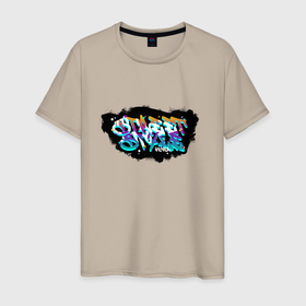 Мужская футболка хлопок с принтом graffity street style 4ever в Кировске, 100% хлопок | прямой крой, круглый вырез горловины, длина до линии бедер, слегка спущенное плечо. | graffity | hip hop | rap | street style | граффити | рэп | хип хоп