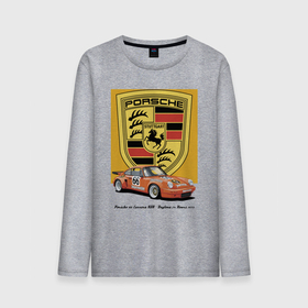 Мужской лонгслив хлопок с принтом Porsche 911 Carrera RSR   Daytona 24 Hours 1973 в Тюмени, 100% хлопок |  | car | germany | motorsport | porsche | power | prestige | retro | автомобиль | автоспорт | германия | мощь | порше | престиж | ретро