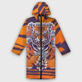 Дождевик унисекс 3D с принтом Тигр с черепом в городе Новоалтайск,  |  | tiger | восточный тигр | год тигра | кошка | с черепом | тигр | тигренок | хищник | череп