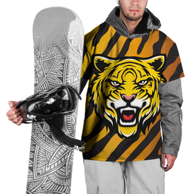 Накидка на куртку 3D с принтом Рычащий тигр (голова) , 100% полиэстер |  | Тематика изображения на принте: tiger | восточный тигр | год тигра | голова | кошка | тигр | тигренок | хищник