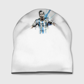 Шапка 3D с принтом Messi Argentina Team в Екатеринбурге, 100% полиэстер | универсальный размер, печать по всей поверхности изделия | argentina | messi | лионель месси | месси аргентина | сборная аргентины | футбол