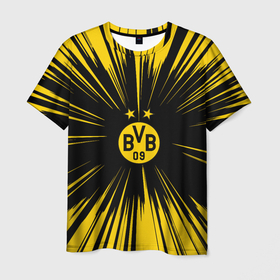Мужская футболка 3D с принтом Borussia Dortmund Crush Theme в Новосибирске, 100% полиэфир | прямой крой, круглый вырез горловины, длина до линии бедер | borussia | dortmund | боруссия | германия | дортмунд | футбол