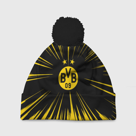 Шапка 3D c помпоном с принтом Borussia Dortmund Crush Theme в Курске, 100% полиэстер | универсальный размер, печать по всей поверхности изделия | borussia | dortmund | боруссия | германия | дортмунд | футбол
