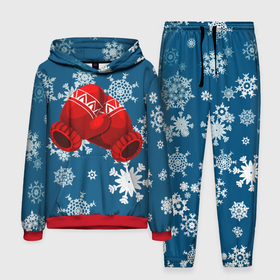 Мужской костюм 3D (с толстовкой) с принтом ЗИНИИ ПЕРЧАТКИ ОТ ХОЛОДА в Санкт-Петербурге,  |  | Тематика изображения на принте: blue | cold | from | gloves | ice | new | red | snow | snowflakes | winter | year | год | зима | зинии | красный | лед | новый | от | перчатки | синий | снег | снежинки | холод | холода