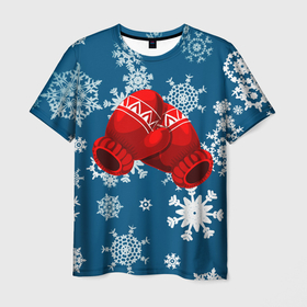 Мужская футболка 3D с принтом ЗИНИИ ПЕРЧАТКИ ОТ ХОЛОДА в Белгороде, 100% полиэфир | прямой крой, круглый вырез горловины, длина до линии бедер | blue | cold | from | gloves | ice | new | red | snow | snowflakes | winter | year | год | зима | зинии | красный | лед | новый | от | перчатки | синий | снег | снежинки | холод | холода