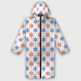 Дождевик унисекс 3D с принтом снежинки паттерн snowflakes pattern в городе Новоалтайск,  |  | pattern | snowflakes | новый год | паттерн | снежинки