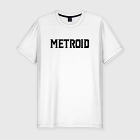 Мужская футболка хлопок Slim с принтом Metroid Dread | Black Logo в Тюмени, 92% хлопок, 8% лайкра | приталенный силуэт, круглый вырез ворота, длина до линии бедра, короткий рукав | Тематика изображения на принте: game | logo | mercurysteam | metroid dread | metroid fusion | игра | компьютерная игра | лого | логотип | мэторойдо дореддо | эмблема