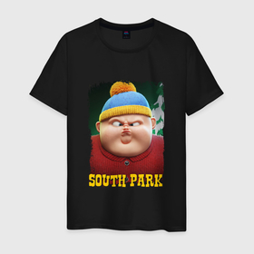 Мужская футболка хлопок с принтом Eric Cartman | 3D | South Park в Тюмени, 100% хлопок | прямой крой, круглый вырез горловины, длина до линии бедер, слегка спущенное плечо. | cartman | south park | картман | картмен | саус парк | южный парк
