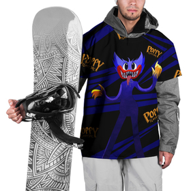 Накидка на куртку 3D с принтом Poppy Playtime Геометрия. в Тюмени, 100% полиэстер |  | 2021 | play | poppy | poppy playtime | poppyplaytime | time | игра | монстр