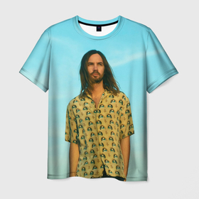 Мужская футболка 3D с принтом Kevin Parker в Курске, 100% полиэфир | прямой крой, круглый вырез горловины, длина до линии бедер | alternative | metall | music | rock | tame impala | альтернатива | металл | музыка | рок | тэйм импала