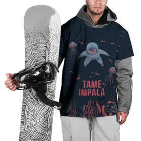Накидка на куртку 3D с принтом Tame impala under water , 100% полиэстер |  | alternative | metall | music | rock | tame impala | альтернатива | металл | музыка | рок | тэйм импала