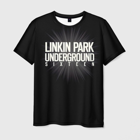 Мужская футболка 3D с принтом Underground Sixteen   Linkin Park в Белгороде, 100% полиэфир | прямой крой, круглый вырез горловины, длина до линии бедер | chester bennington | linkin park | linking | lp | rock | альтернативный | ленкин | линкин парк | линкинпарк | лп | майк | метал | музыкант | ню | нюметал | певец | рок группа | рэп | честер беннингтон | шинода | электроник