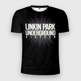 Мужская футболка 3D Slim с принтом Underground Sixteen   Linkin Park в Курске, 100% полиэстер с улучшенными характеристиками | приталенный силуэт, круглая горловина, широкие плечи, сужается к линии бедра | Тематика изображения на принте: chester bennington | linkin park | linking | lp | rock | альтернативный | ленкин | линкин парк | линкинпарк | лп | майк | метал | музыкант | ню | нюметал | певец | рок группа | рэп | честер беннингтон | шинода | электроник