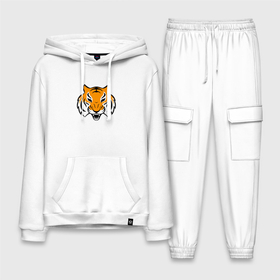 Мужской костюм хлопок с толстовкой с принтом Тигр логотип в Курске,  |  | tiger | восточный тигр | год тигра | кошка | тигр | тигренок | хищник