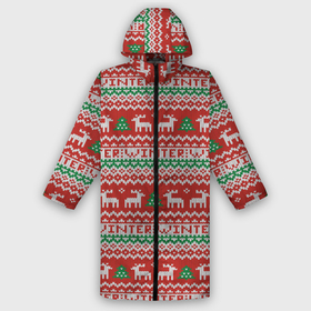 Дождевик унисекс 3D с принтом Deer Christmas Pattern в Новосибирске,  |  | Тематика изображения на принте: background | christmas | christmas pattern | deer | herringbone | holiday | knitted pattern | new year | pattern | texture | tree | вязаный узор | елка | елочка | новогодний узор | новый год | олени | паттерн | праздник | рождество | текстура | узор | фон