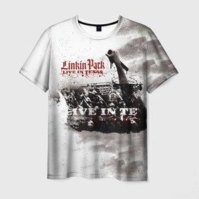 Мужская футболка 3D с принтом Live in Texas   Linkin Park в Санкт-Петербурге, 100% полиэфир | прямой крой, круглый вырез горловины, длина до линии бедер | chester bennington | linkin park | linking | lp | rock | альтернативный | ленкин | линкин парк | линкинпарк | лп | майк | метал | музыкант | ню | нюметал | певец | рок группа | рэп | честер беннингтон | шинода | электроник