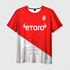 Мужская футболка 3D с принтом AC Monaco Golovin Fan Theme , 100% полиэфир | прямой крой, круглый вырез горловины, длина до линии бедер | Тематика изображения на принте: ac monaco | monaco | головин | лига 1 | лига чемпионов | монако | франция | футбол