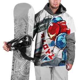 Накидка на куртку 3D с принтом Metroid в Новосибирске, 100% полиэстер |  | action | metroid | metroid dread | samus aran | zdr | метроид дред | мэторойдо дореддо | робот emmi | самус аран