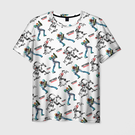 Мужская футболка 3D с принтом Metroid Dread pattern в Белгороде, 100% полиэфир | прямой крой, круглый вырез горловины, длина до линии бедер | emmi | metroid | robot | samus | дреад | дредд | метроид | робот | самус аран