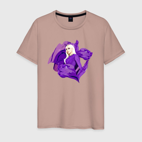 Мужская футболка хлопок с принтом Iris Gaga в Курске, 100% хлопок | прямой крой, круглый вырез горловины, длина до линии бедер, слегка спущенное плечо. | Тематика изображения на принте: актриса | девушка | платье | ткань | цветок