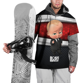 Накидка на куртку 3D с принтом BOSS 3D BLACK  RED в Новосибирске, 100% полиэстер |  | baby | boss | boss baby | босс | босс молокосос | маленький босс | малыш | мальчик | молокосос | ребенок