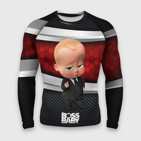Мужской рашгард 3D с принтом BOSS 3D BLACK  RED в Екатеринбурге,  |  | Тематика изображения на принте: baby | boss | boss baby | босс | босс молокосос | маленький босс | малыш | мальчик | молокосос | ребенок