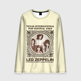 Мужской лонгслив 3D с принтом Led Zeppelin   Texas International Pop Festival 1969 в Белгороде, 100% полиэстер | длинные рукава, круглый вырез горловины, полуприлегающий силуэт | led | led zep | led zeppelin | ledzep | lz | zoso | альбом | джимми пейдж | джон генри бонэм | джон пол джонс | зосо | лед зепелен | лед зеппелин | ледзепелен | ледзеппелин | роберт плант | рок группа
