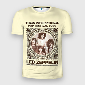 Мужская футболка 3D Slim с принтом Led Zeppelin   Texas International Pop Festival 1969 в Тюмени, 100% полиэстер с улучшенными характеристиками | приталенный силуэт, круглая горловина, широкие плечи, сужается к линии бедра | led | led zep | led zeppelin | ledzep | lz | zoso | альбом | джимми пейдж | джон генри бонэм | джон пол джонс | зосо | лед зепелен | лед зеппелин | ледзепелен | ледзеппелин | роберт плант | рок группа