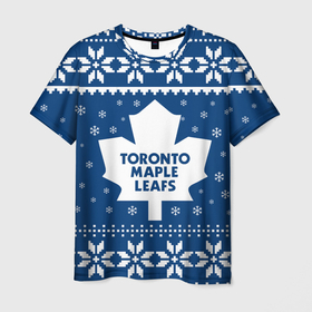 Мужская футболка 3D с принтом Торонто Мейпл Лифс Новогодний в Тюмени, 100% полиэфир | прямой крой, круглый вырез горловины, длина до линии бедер | Тематика изображения на принте: 2021 | 2022 | christmas | hockey | maple leafs | merry christmas | new year | nhl | snow | toronto | toronto maple leafs | usa | winter | зима | мейпл лифс | новог | новогодняя | новый год | нхл | рождество | снег | спорт | сша | торонто | 