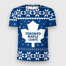 Мужская футболка 3D спортивная с принтом Торонто Мейпл Лифс Новогодний в Тюмени, 100% полиэстер с улучшенными характеристиками | приталенный силуэт, круглая горловина, широкие плечи, сужается к линии бедра | 2021 | 2022 | christmas | hockey | maple leafs | merry christmas | new year | nhl | snow | toronto | toronto maple leafs | usa | winter | зима | мейпл лифс | новог | новогодняя | новый год | нхл | рождество | снег | спорт | сша | торонто | 